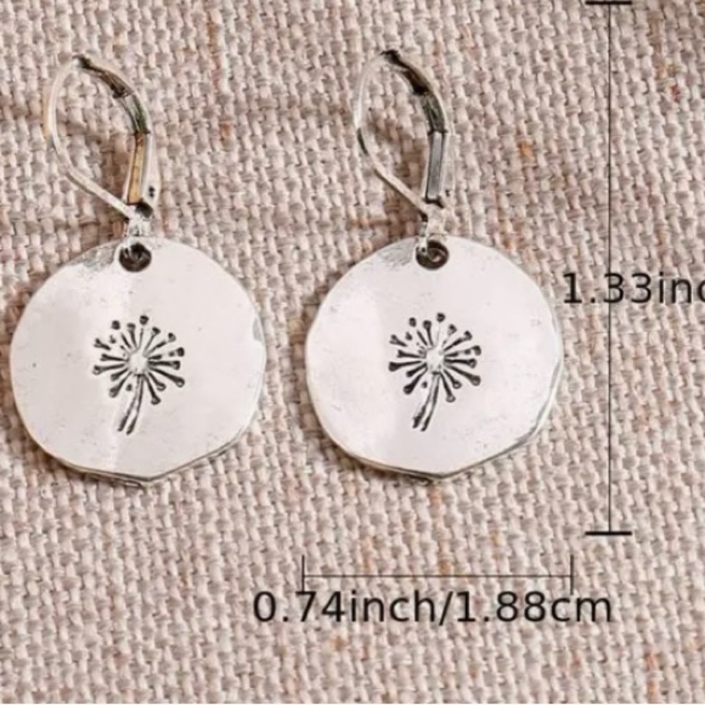 DANDELION EARRINGS - Picture 5 of 5